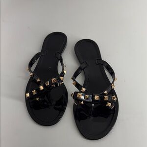 Valentino Rockstud Jelly Flip Flop Sandal 39